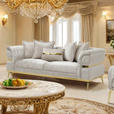 Charlevoix Sofa Model Fm67003Bg-Sf By Furniture Of America